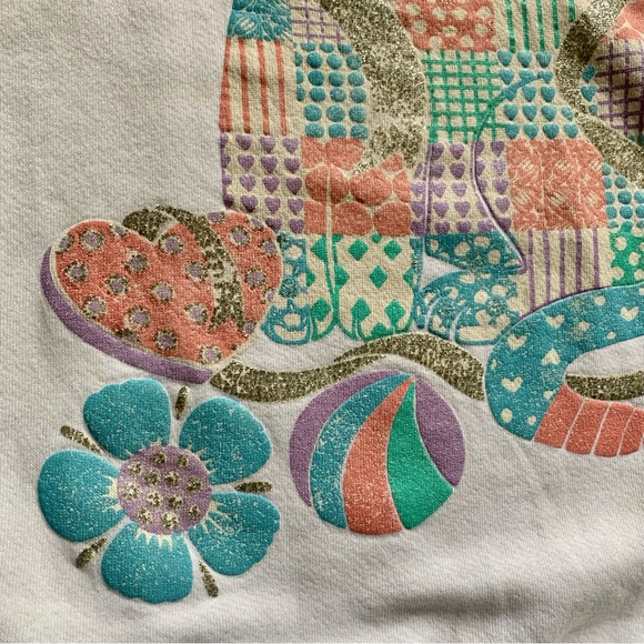 v i n t a g e :: Slouchy Cute Grandma Core Cat Lady Sweater - Picture 8 of 11